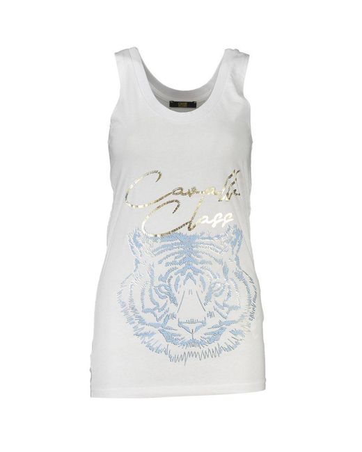 Roberto Cavalli Blue Cotton Top