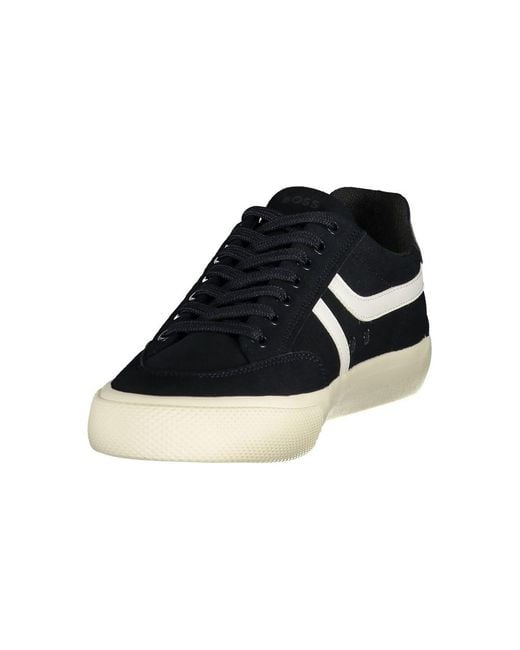 Boss Black Blue Polyurethane Men's Sneaker for men