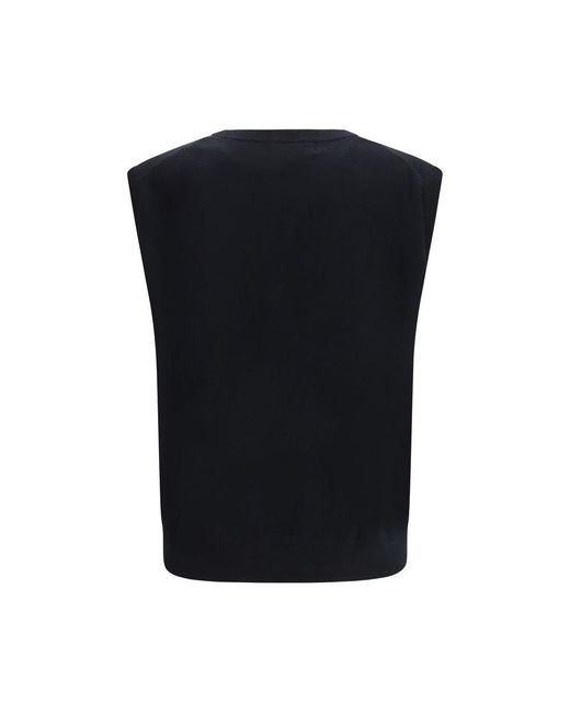 Extreme Cashmere Black Elastane Sleeveles Sweater