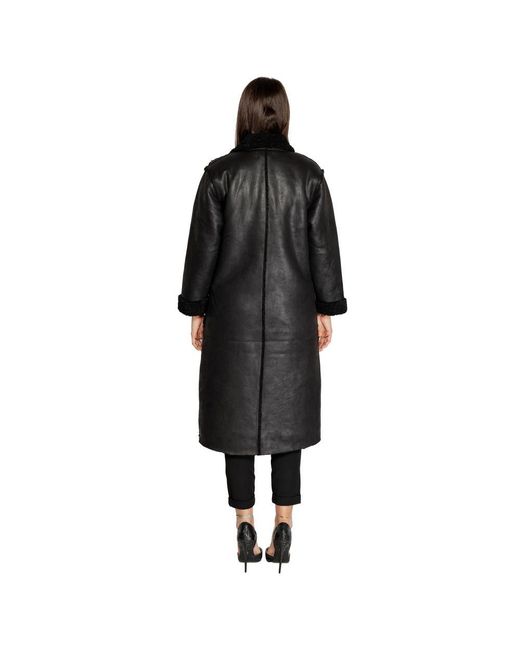 CLERÉ Black Polyester Coat