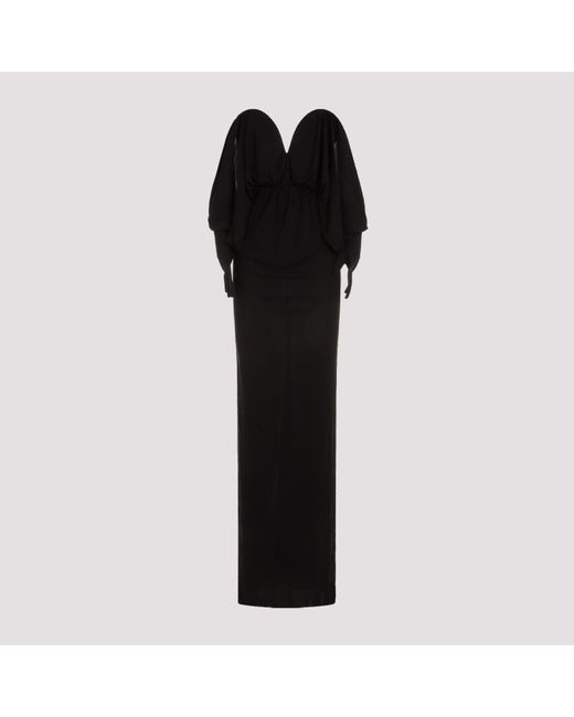 Saint Laurent Black Maxi Dresses