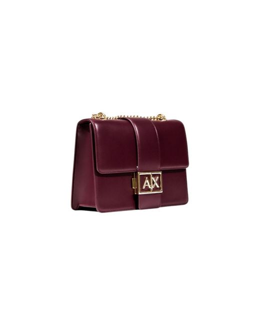 ARMANI EXCHANGE Red Bordeaux Polyester Handbag
