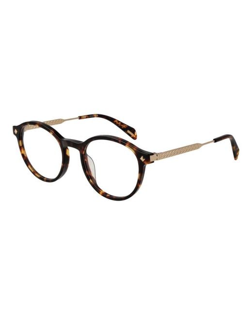 Police Black Brown Metal Glasses (frames)