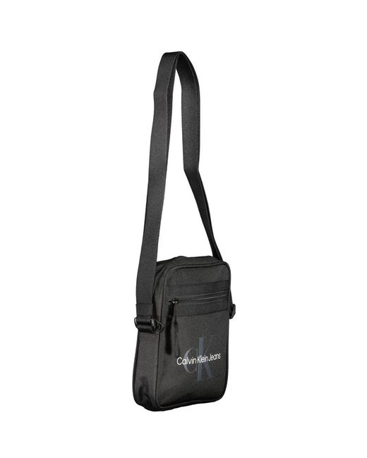 Calvin Klein Black Polyester Shoulder Bag for men