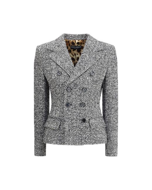 Dolce & Gabbana Black Fleece Wool Blazer main image 0