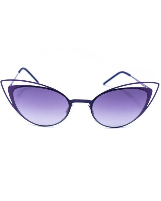 Italia Independent Blue Purple Metal Sunglasses