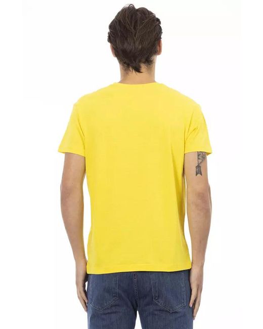 TRUSSARDI ACTION Yellow Cotton Men T for men