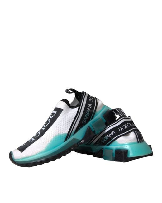 Dolce & Gabbana Blue Slip On Sorrento Sneakers Shoes