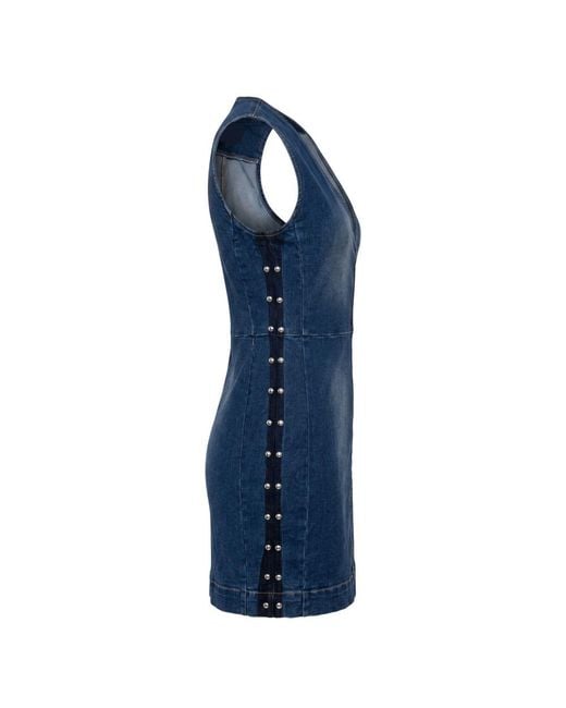 Trussardi Blue Cotton Dress