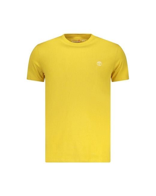 Timberland Yellow Cotton Mens T for men