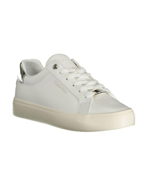 Calvin Klein Multicolor White Polyester Sneaker