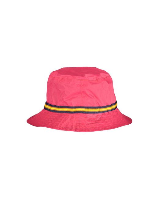K-Way Pink Vibrant Waterproof Bucket Hat for men