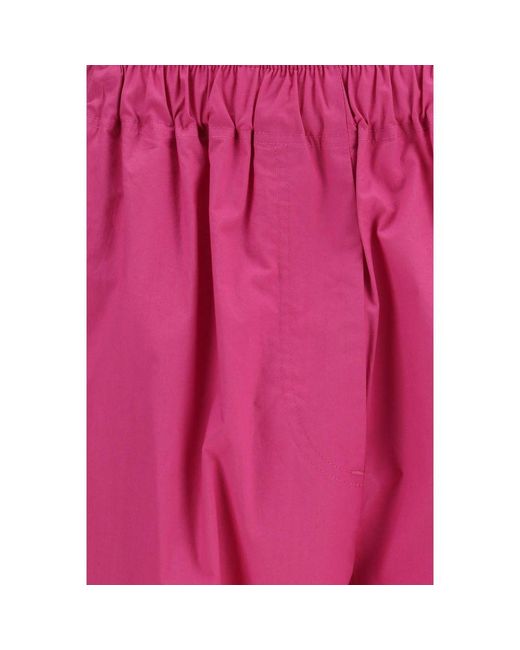 THE LATEST Pink Multicolor Lyocell Casual Pants