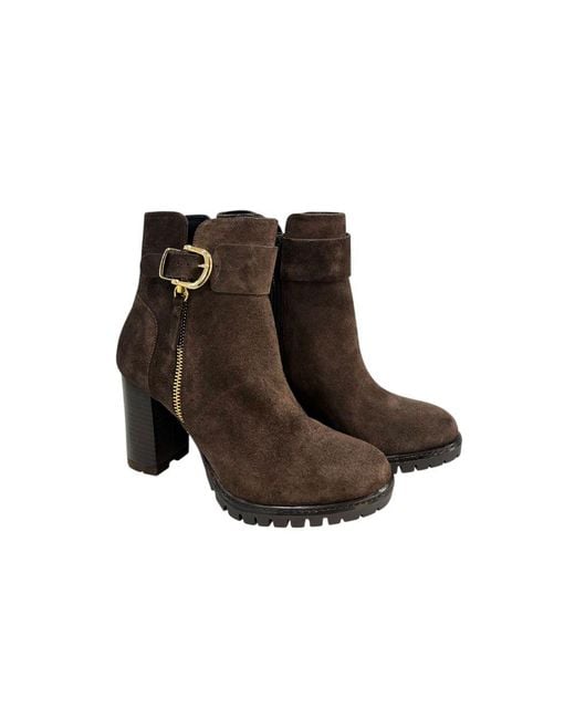 Borbonese Brown Leather Boot