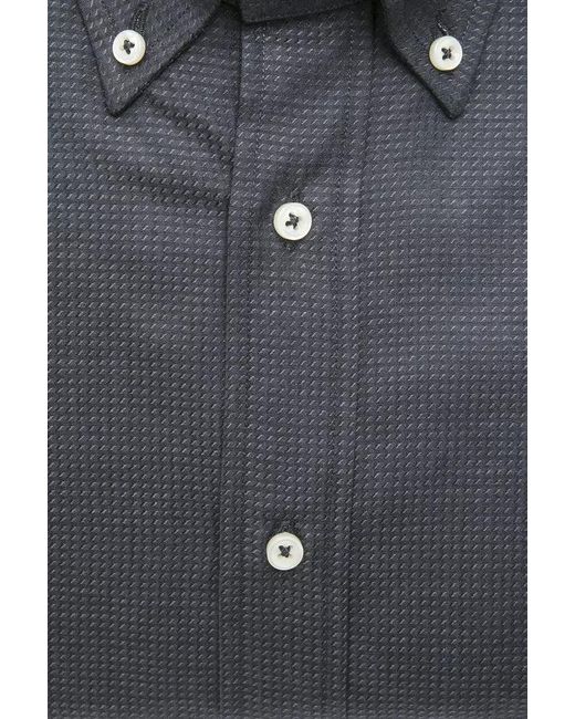 Robert Friedman Gray Cotton Shirt for men