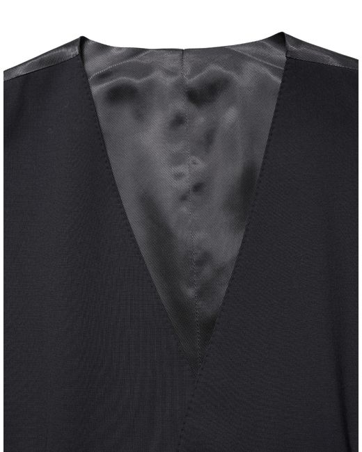 Dolce & Gabbana Black Wool Single Breasted Waistcoat Vest for men