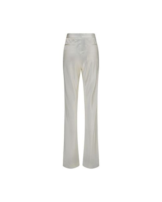 Tom Ford Gray Beige Viscose Dress Pants