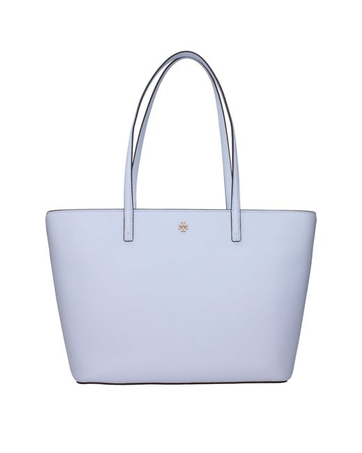Tory Burch Light Blue Leather Shoulder Bag for men