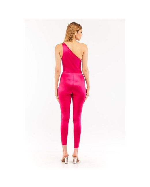 Elisabetta Franchi Pink Polyamide Jumpsuit
