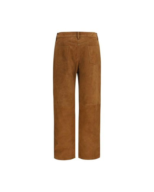Magda Butrym Brown Lambskin Pants