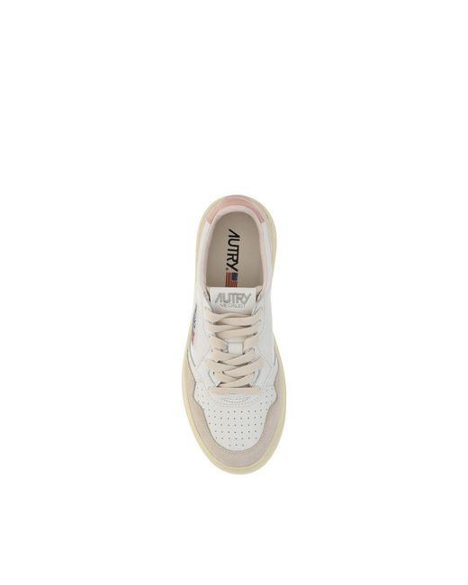 Autry White Leather Low Top Sneakers