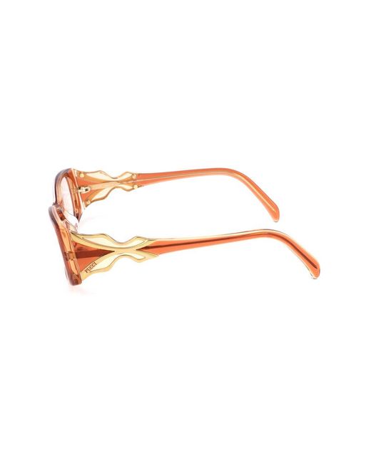 Emilio Pucci Brown Orange Plastic Frames