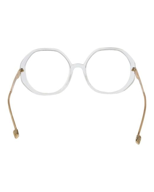 Philipp Plein Metallic Transparent Cellulose Acetate Glasses (frames) for men