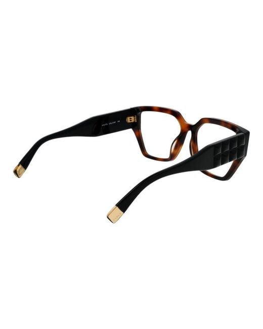 Furla Black Brown Cellulose Acetate Glasses (frames)