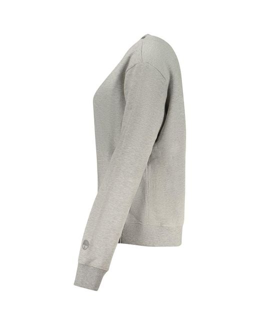 North Sails Gray Grigio Cotton Sweatshirt