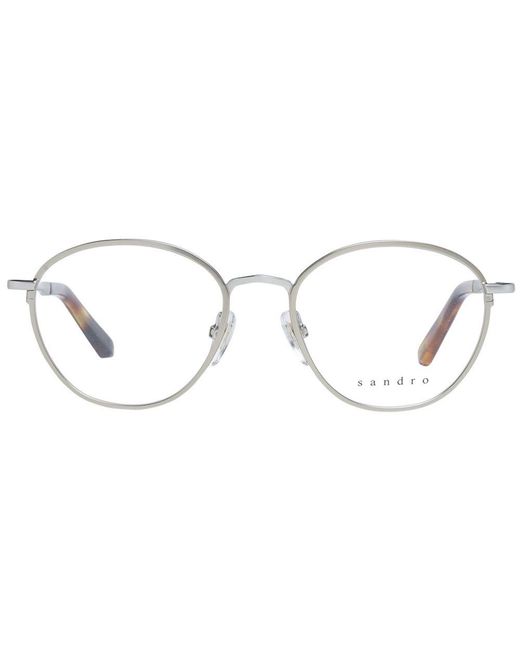 Sandro Metallic Silver Stainless Steel Glasses (frames)