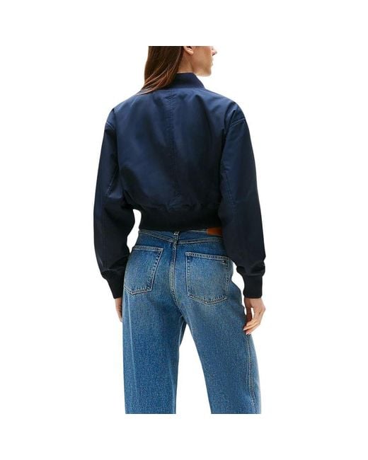 Tommy Hilfiger Blue Recycled Polyester Bomber