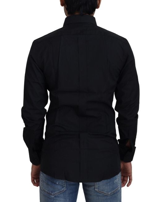 Dolce & Gabbana Blue Chic Cotton Dress Shirt for men