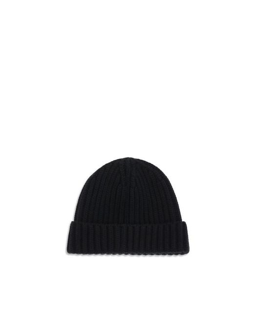 Prada Black Wool Oves Aries Beanie for men