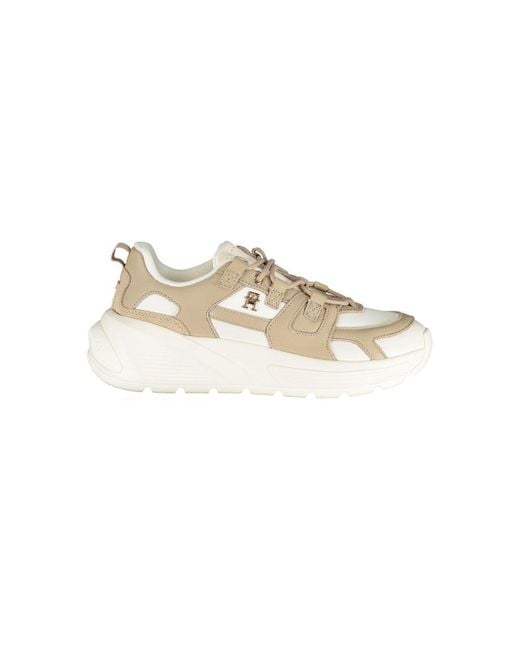 Tommy Hilfiger Metallic Chic Sneakers With Contrasting Accents