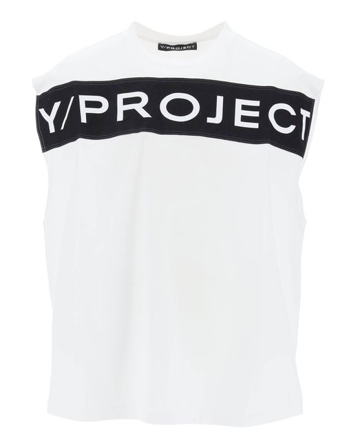 Y. Project Black Sleeveless T-Shirt With