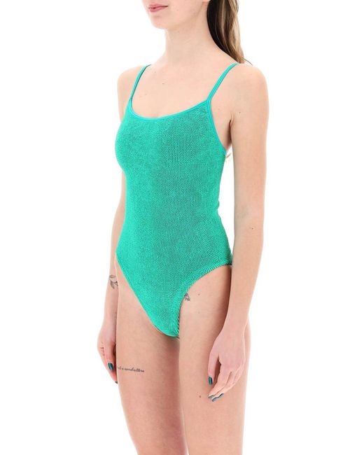 Hunza G Green Pamela One-Piece Swimsuit