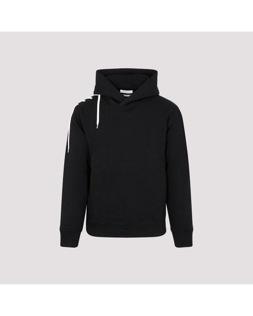 Craig Green Black Cotton Laced Hoodie for men