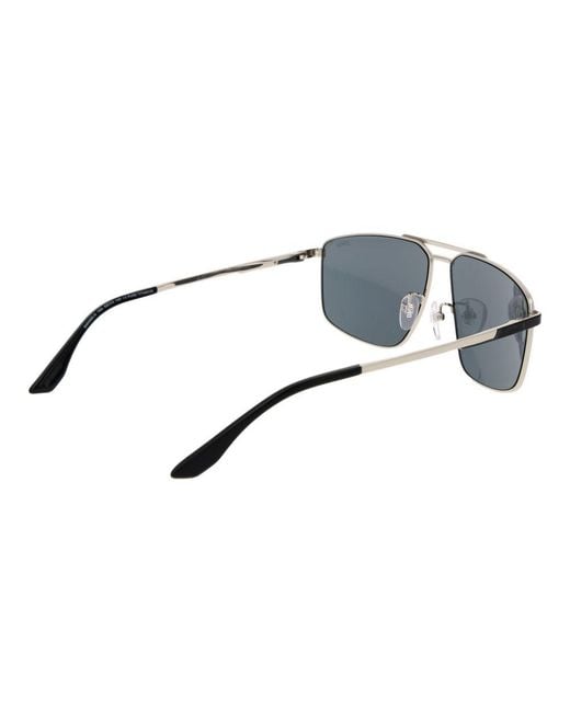 BMW Gray Silver Titanium Sunglasses for men