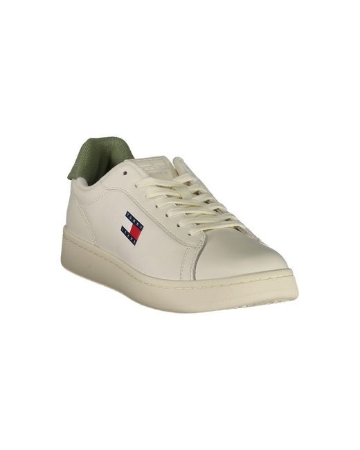 Tommy Hilfiger White Essential Leather Sneakers for men
