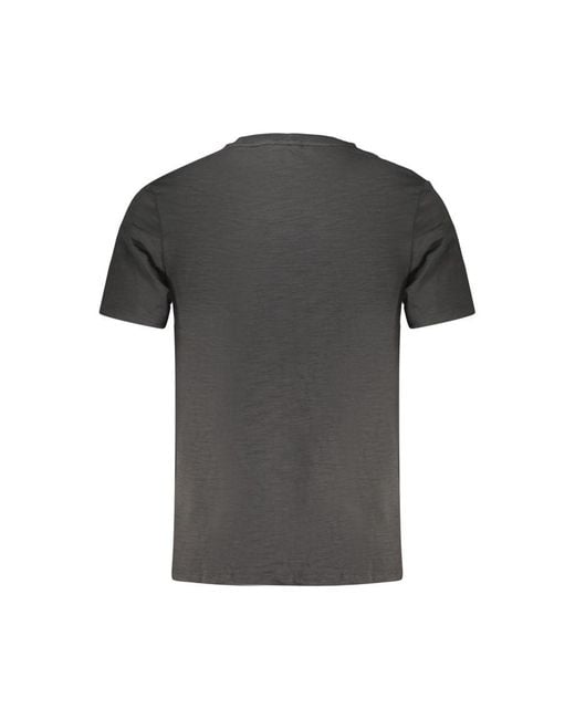 Timberland Gray Black Cotton Men T for men