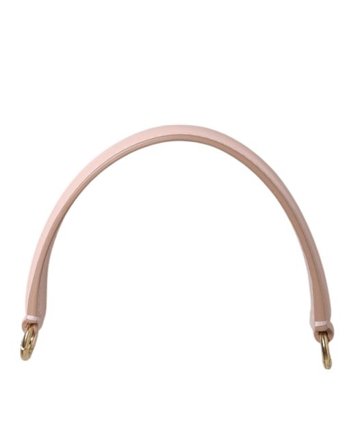 Dolce & Gabbana Pink Leather Tone Big Bag Handle Shoulder Strap