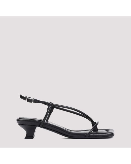 By Malene Birger Brown Black Nappa Cow Leather Tevi Sandals