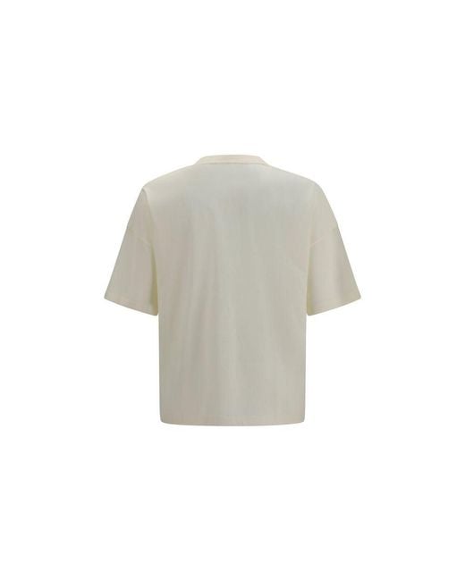 Palm Angels Gray Vintage Box Logo T-Shirt for men