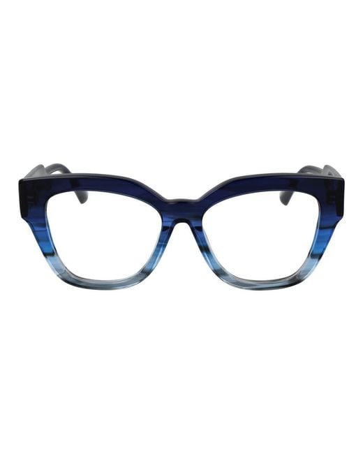 MAX&Co. Blue Stylish Rectangular Optical Frames