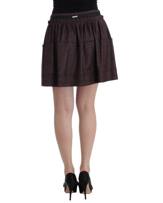 Gianfranco Ferré Multicolor Short Flannel Skirt