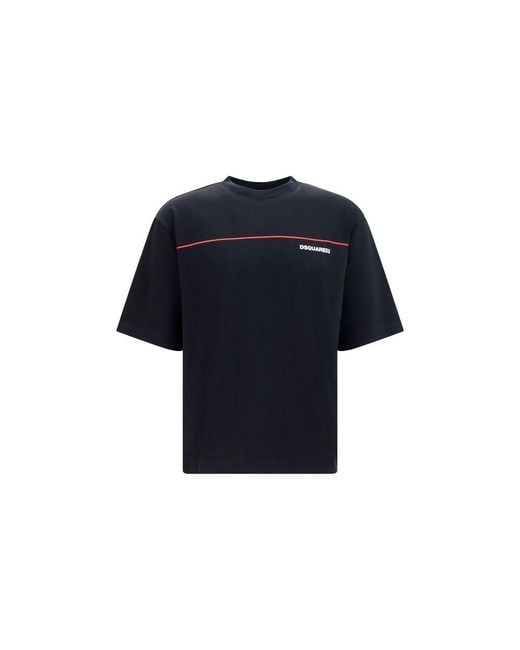 DSquared² Blue Black Cotton T for men