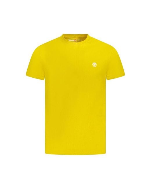 Timberland Yellow Classic Crew Neck Tee for men