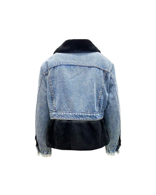 Forte Blue Fur Lining Jacket