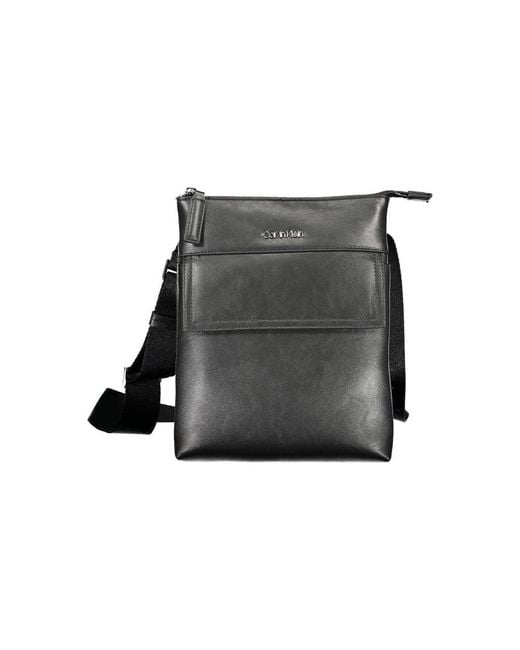 Calvin Klein Gray Polyester Shoulder Bag for men