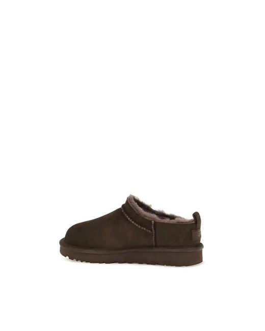 Ugg Brown Suede Leather Mules